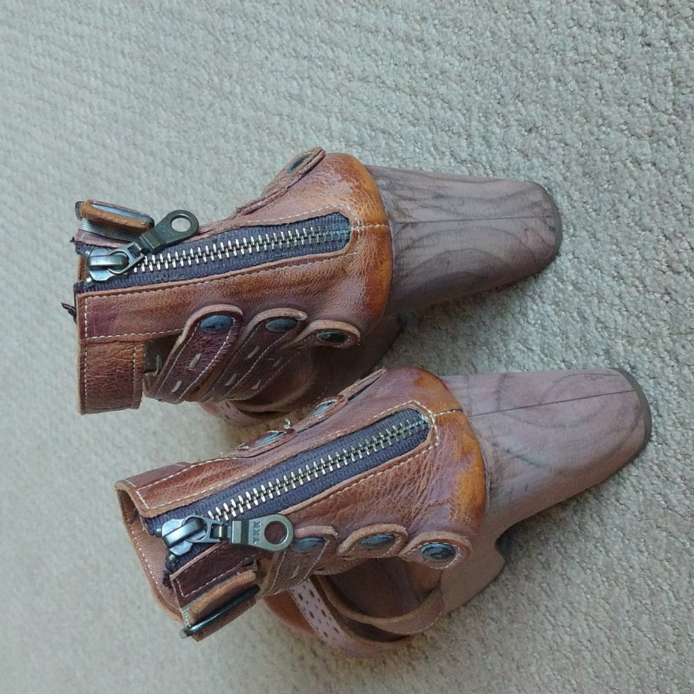 Bed/Stu Chunky Wooden Heel Sandals Size 7 - Picture 8 of 8
